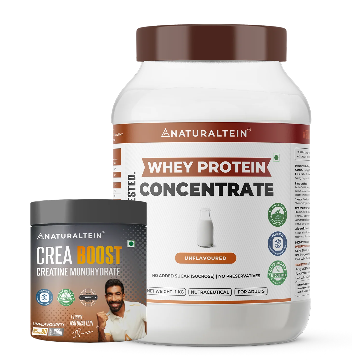 Super Deal - 100% Natural Whey Protein Concentrate (1 kg) + CREA BOOST Creatine Monohydrate - Image 23