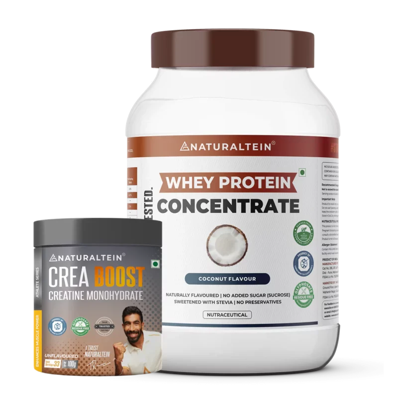 Super Deal - 100% Natural Whey Protein Concentrate (1 kg) + CREA BOOST Creatine Monohydrate - Image 3