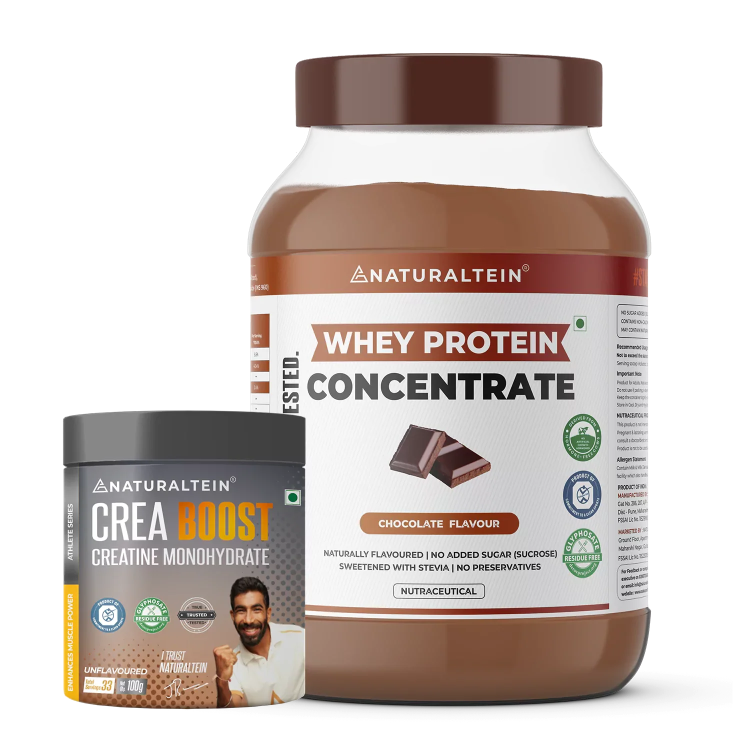Super Deal - 100% Natural Whey Protein Concentrate (1 kg) + CREA BOOST Creatine Monohydrate - Image 8