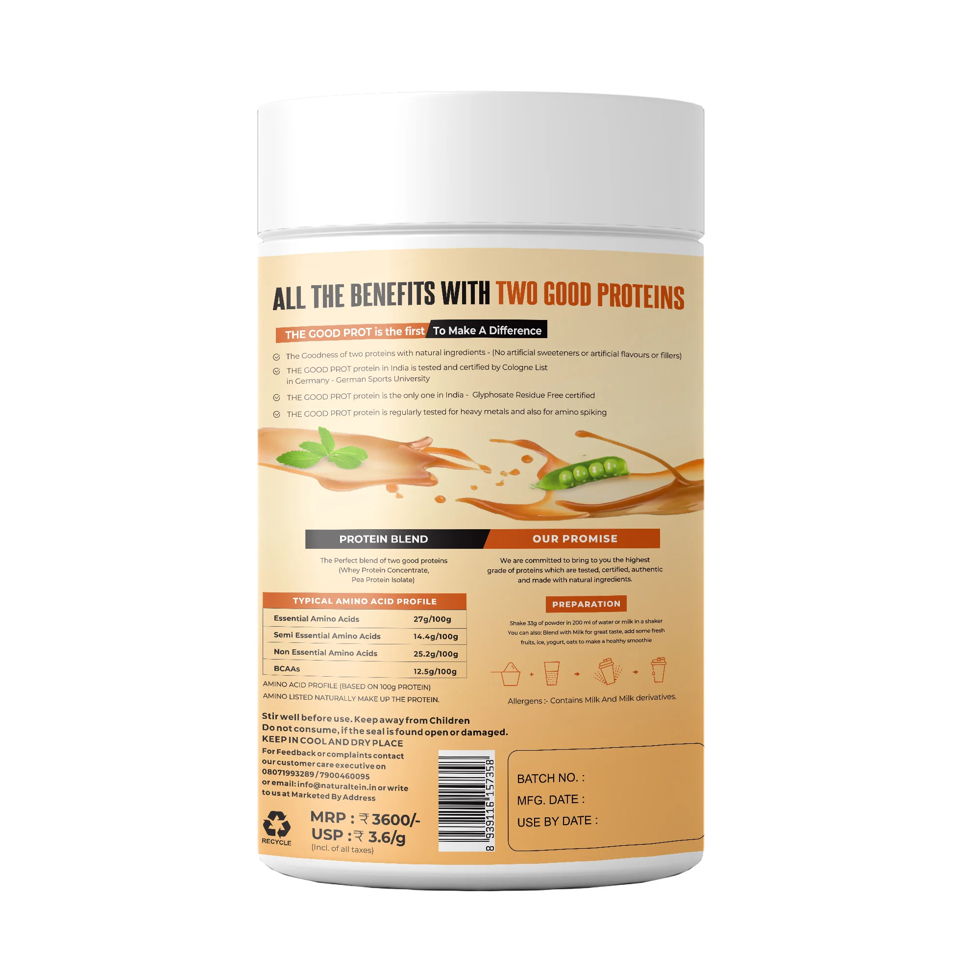 The Good Prot – Chocolate | Chocolate Caramel | Vanilla Caramel (1 kg, 2 kg) - Image 6