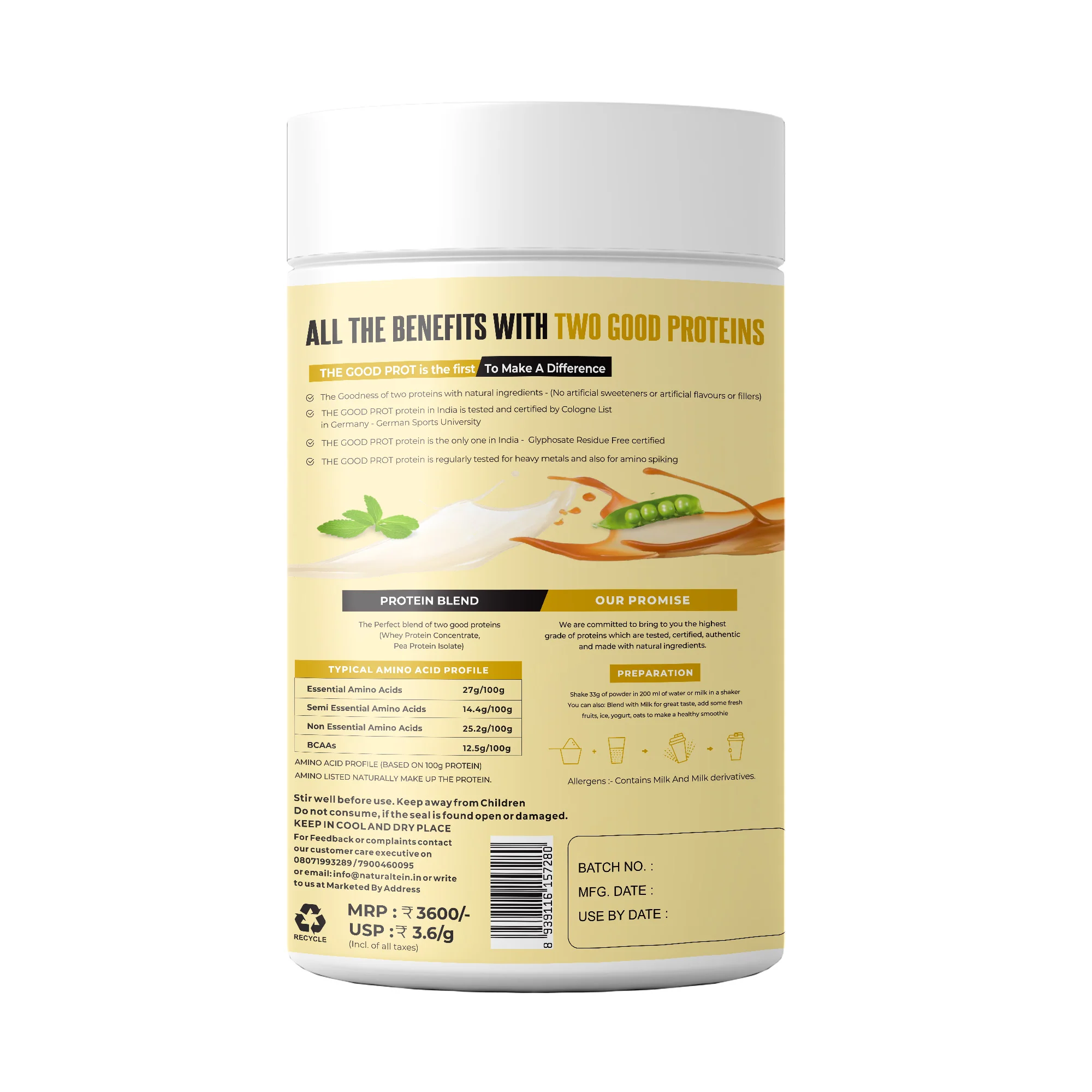 The Good Prot – Chocolate | Chocolate Caramel | Vanilla Caramel (1 kg, 2 kg) - Image 9