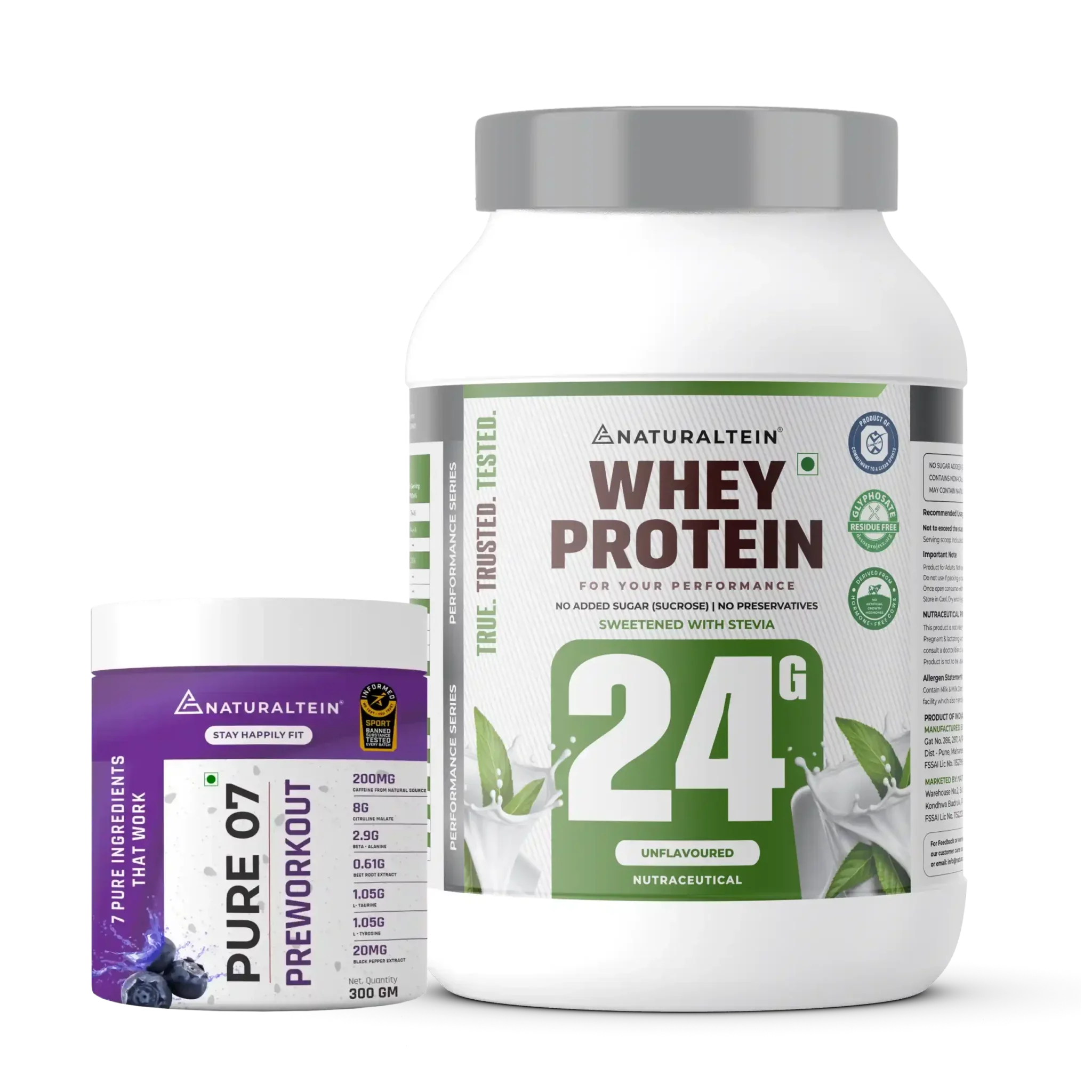 Great Value Deal – 100% Natural Whey Protein – Max (1kg) + Pure 07 Preworkout (300g) - Image 11