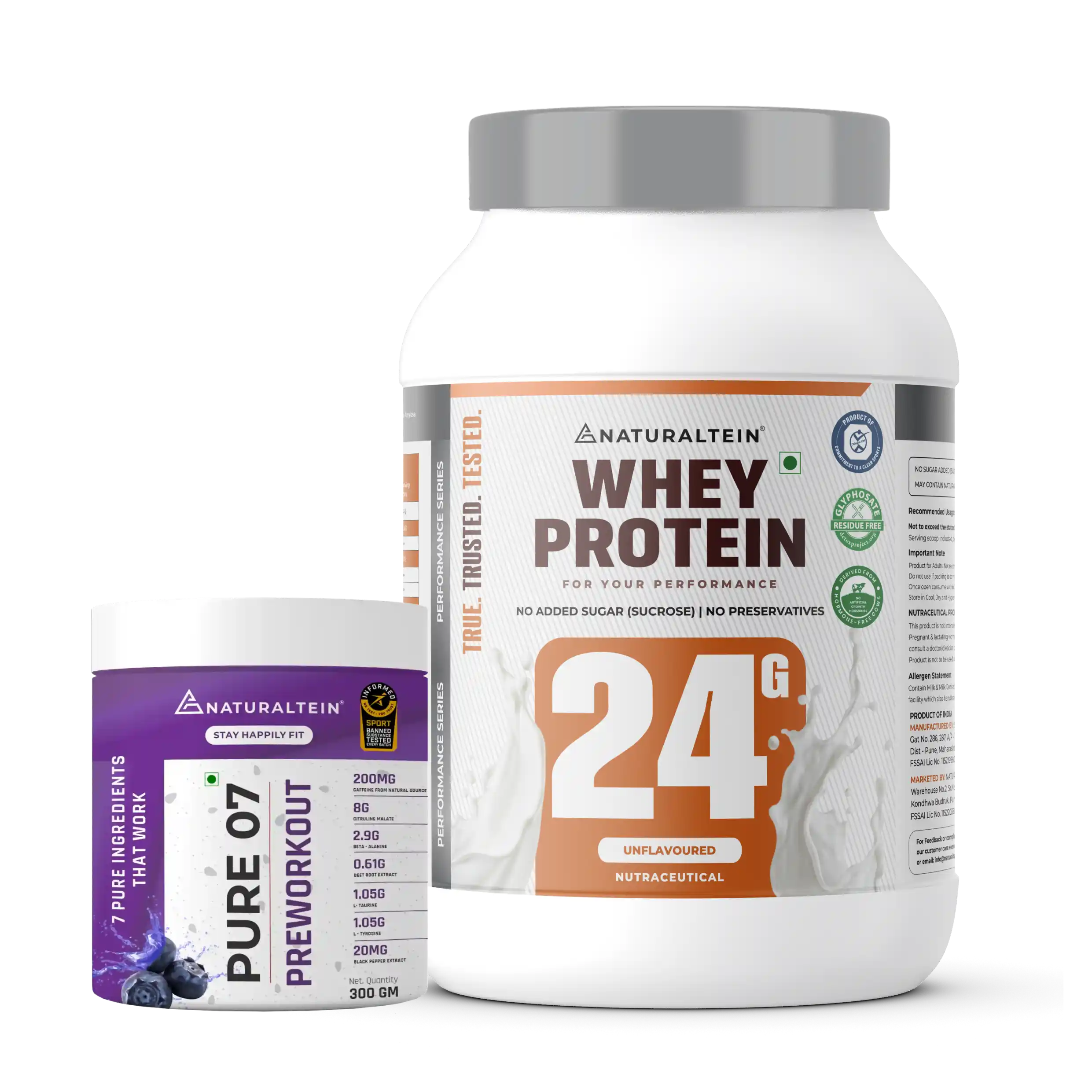 Great Value Deal – 100% Natural Whey Protein – Max (1kg) + Pure 07 Preworkout (300g) - Image 13