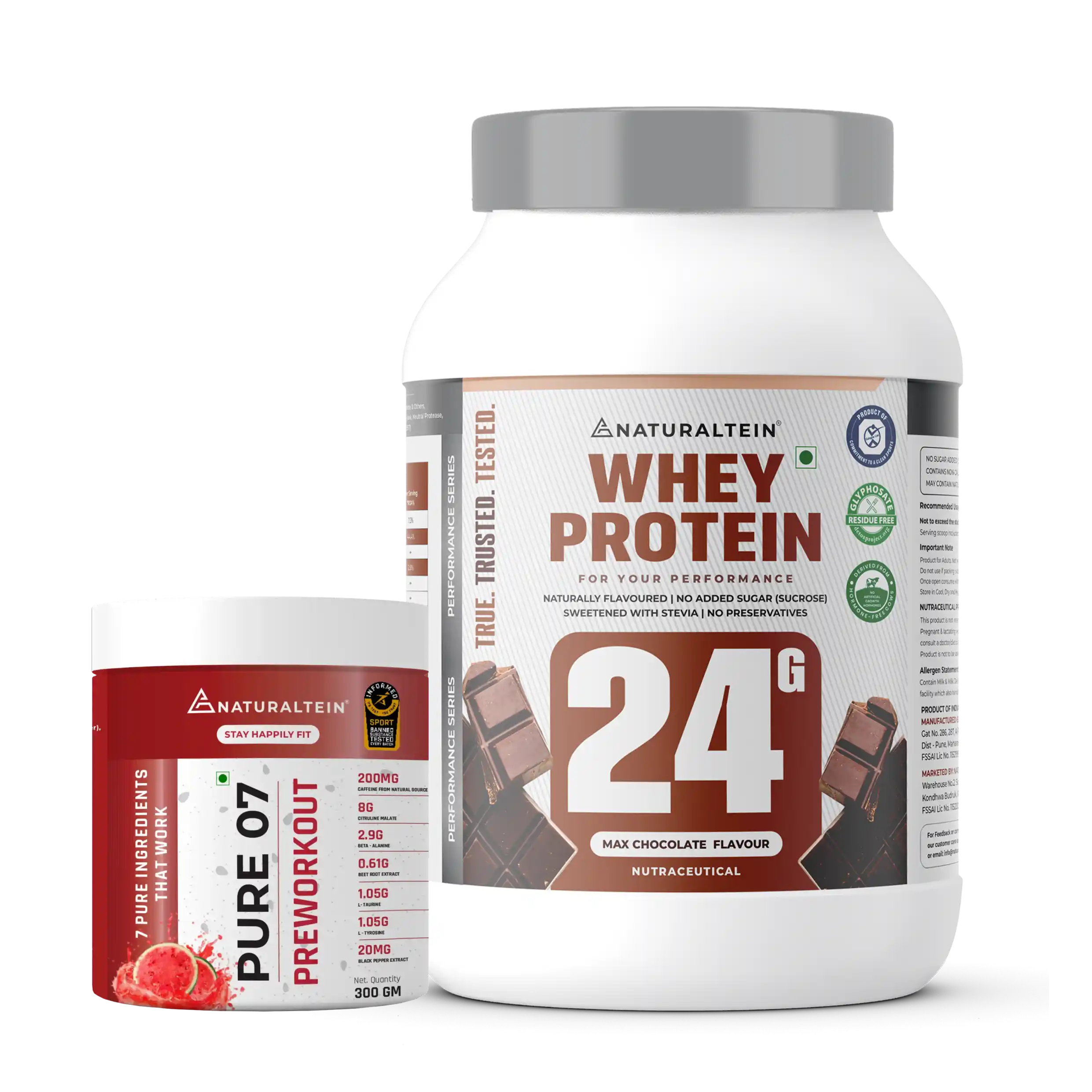 Great Value Deal – 100% Natural Whey Protein – Max (1kg) + Pure 07 Preworkout (300g) - Image 17