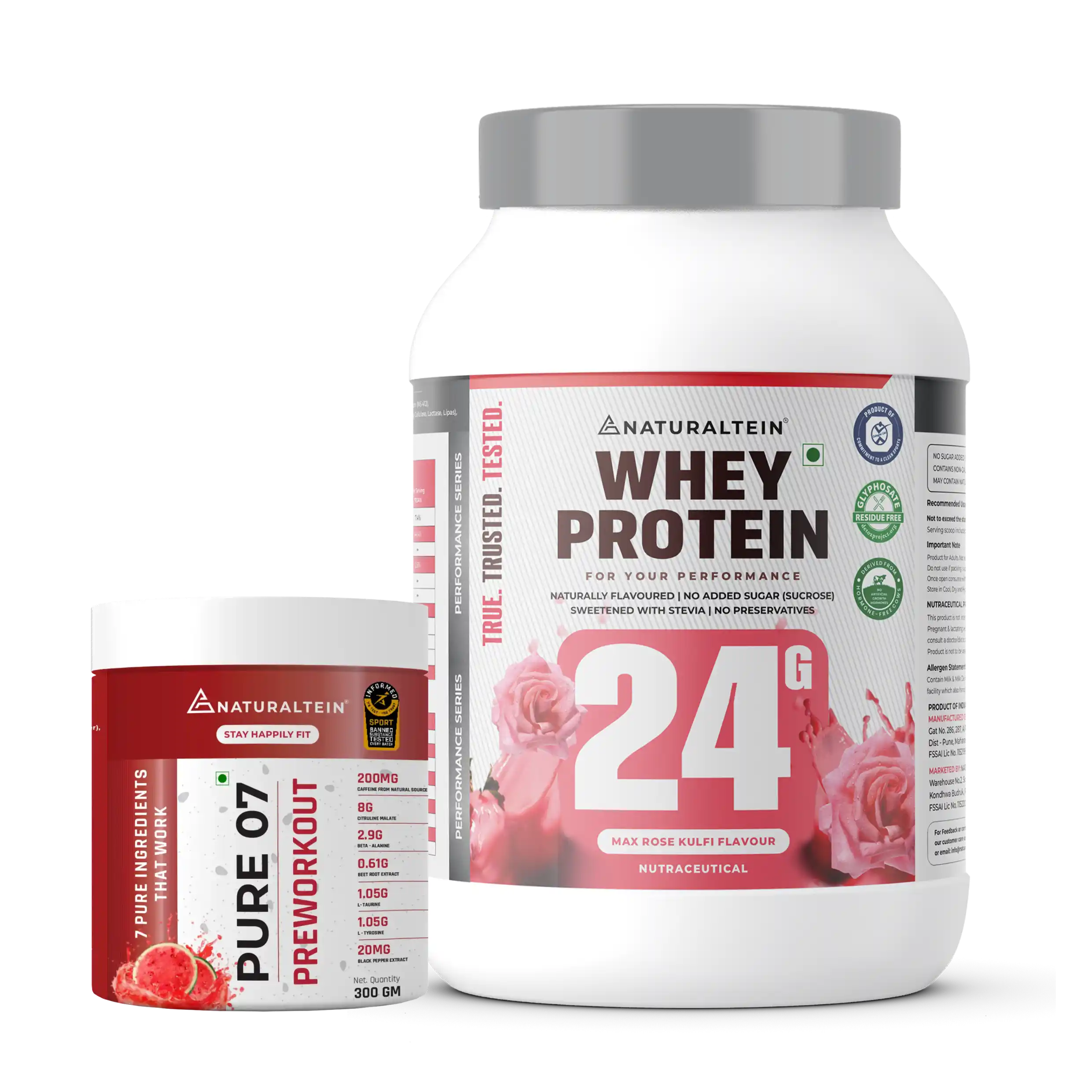 Great Value Deal – 100% Natural Whey Protein – Max (1kg) + Pure 07 Preworkout (300g) - Image 25