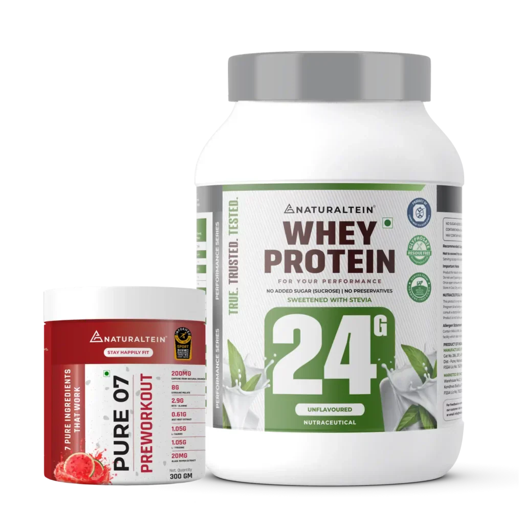 Great Value Deal – 100% Natural Whey Protein – Max (1kg) + Pure 07 Preworkout (300g) - Image 27