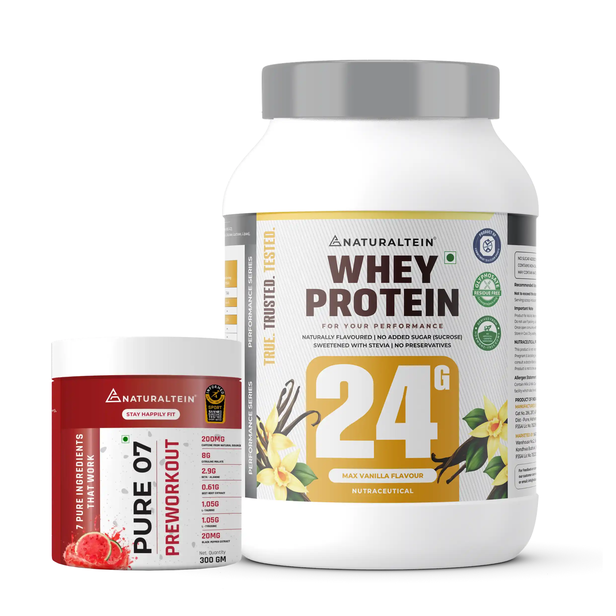 Great Value Deal – 100% Natural Whey Protein – Max (1kg) + Pure 07 Preworkout (300g) - Image 31