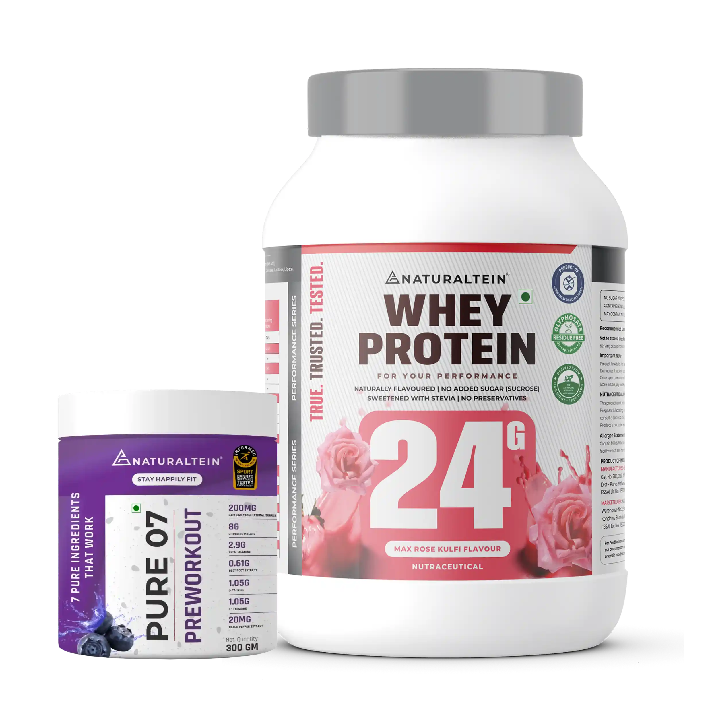 Great Value Deal – 100% Natural Whey Protein – Max (1kg) + Pure 07 Preworkout (300g) - Image 8