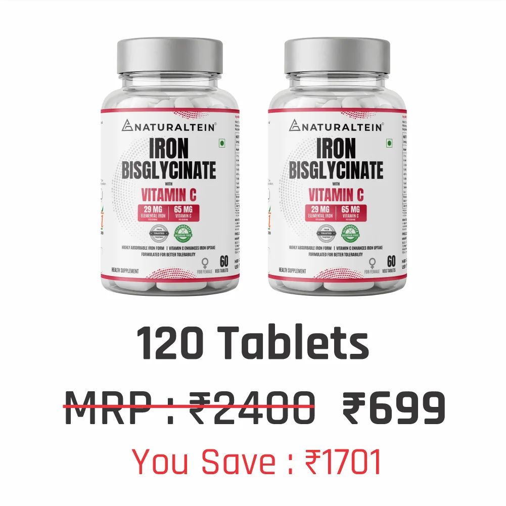 Iron Bisglycinate + Vitamin C for Female - Image 9