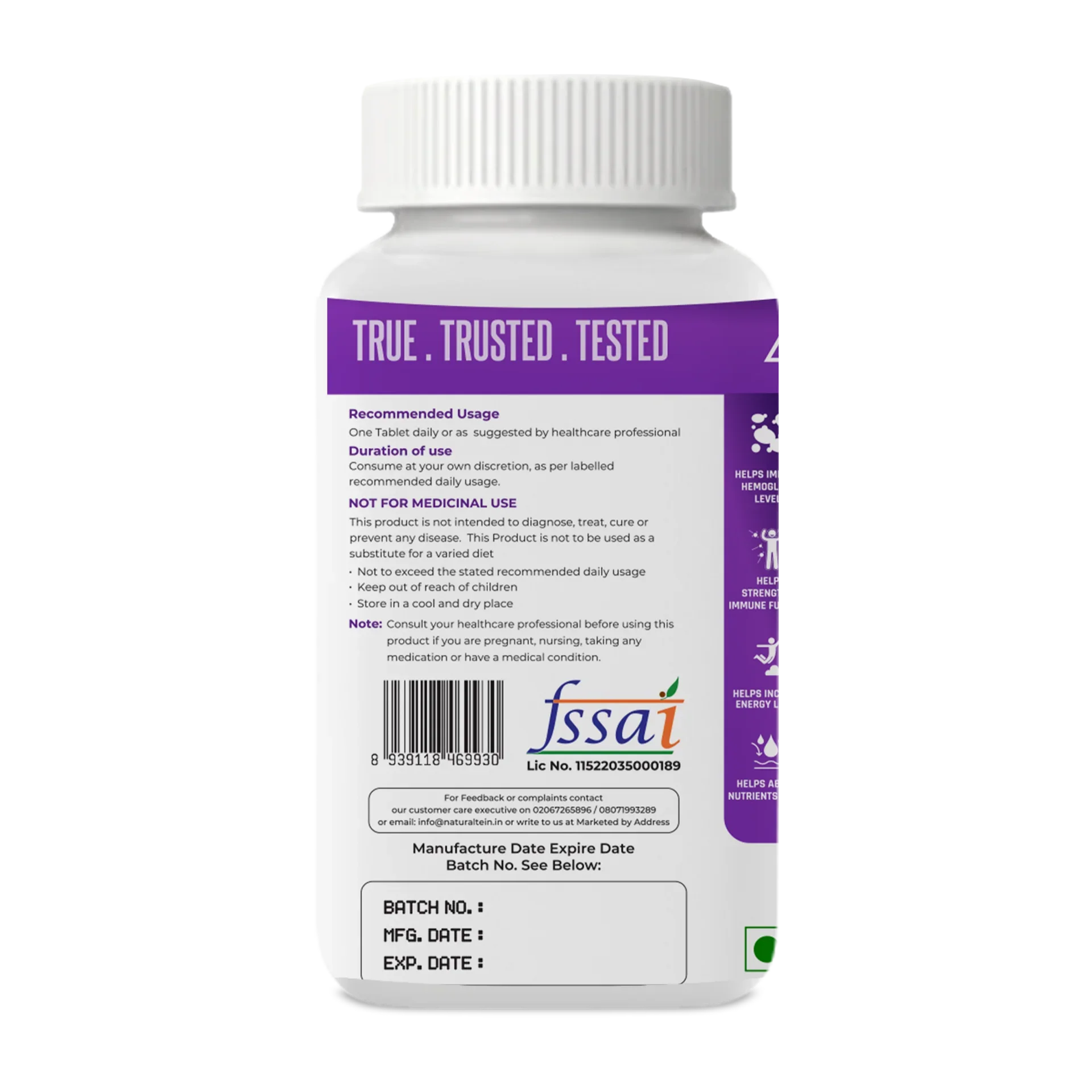 Iron Bisglycinate + Vitamin C for Male - Image 4