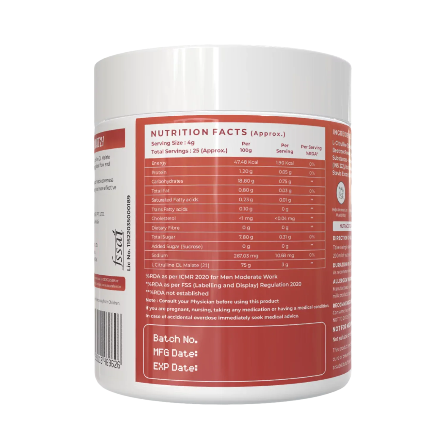 100% Pure Citrulline Malate - Image 3