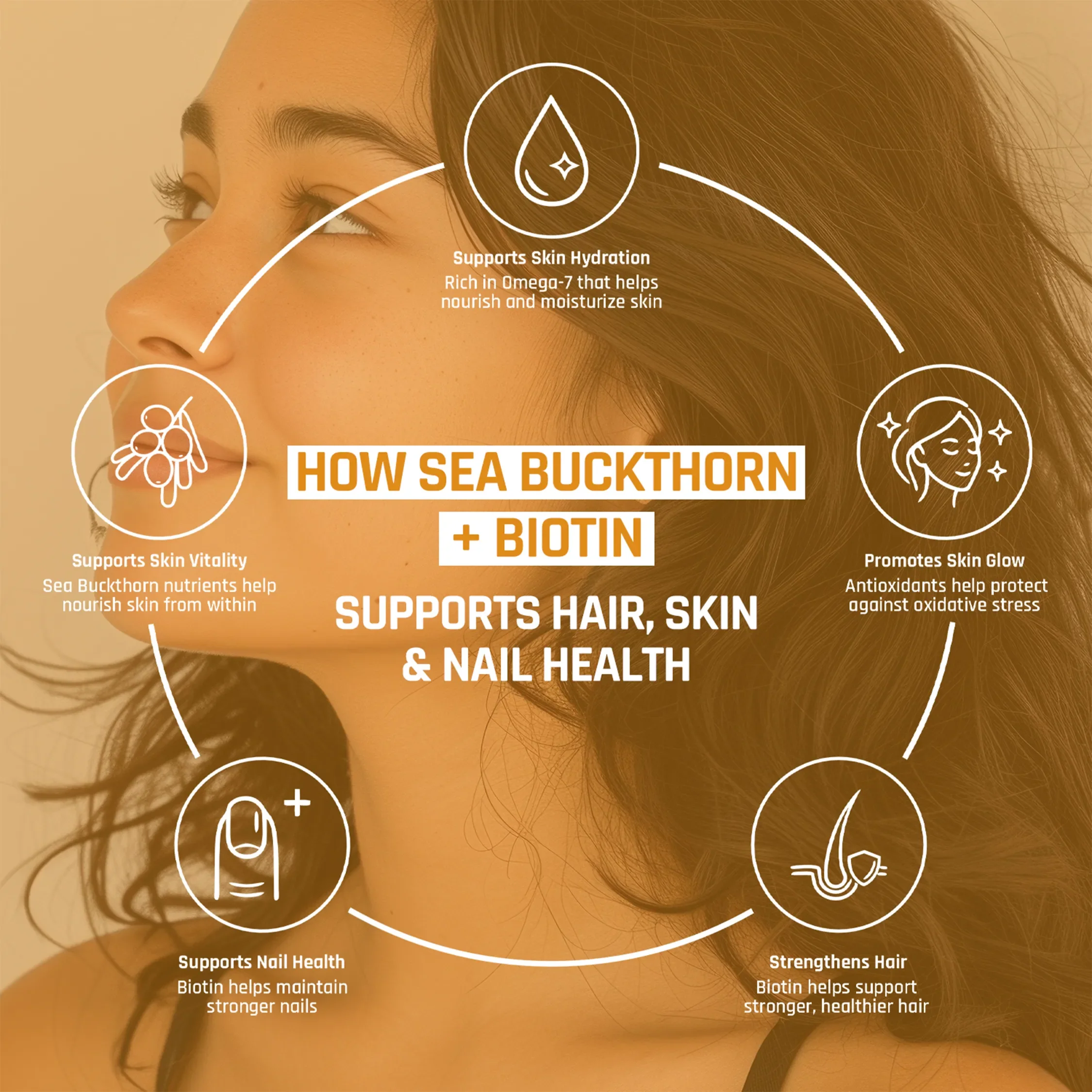 Sea Buckthorn + Biotin Gummies - Image 10