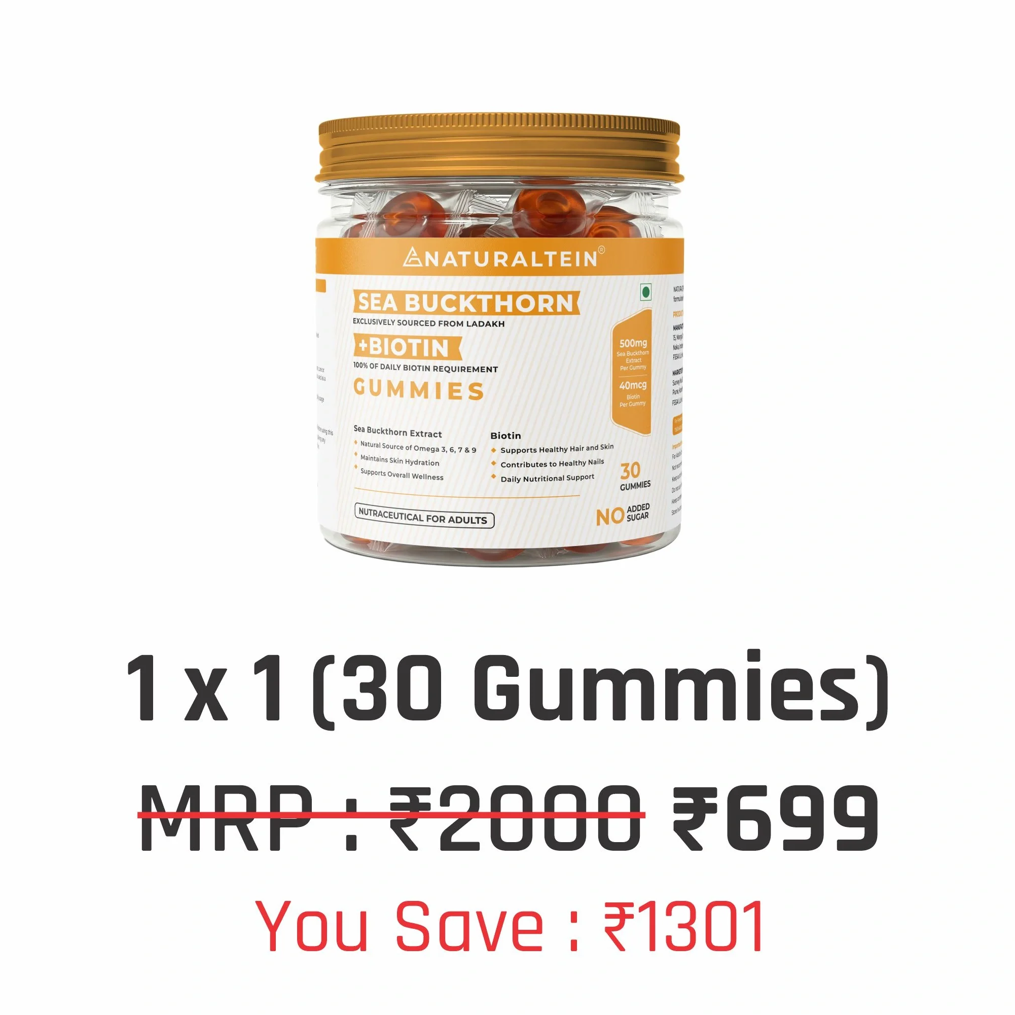Sea Buckthorn + Biotin Gummies - Image 11