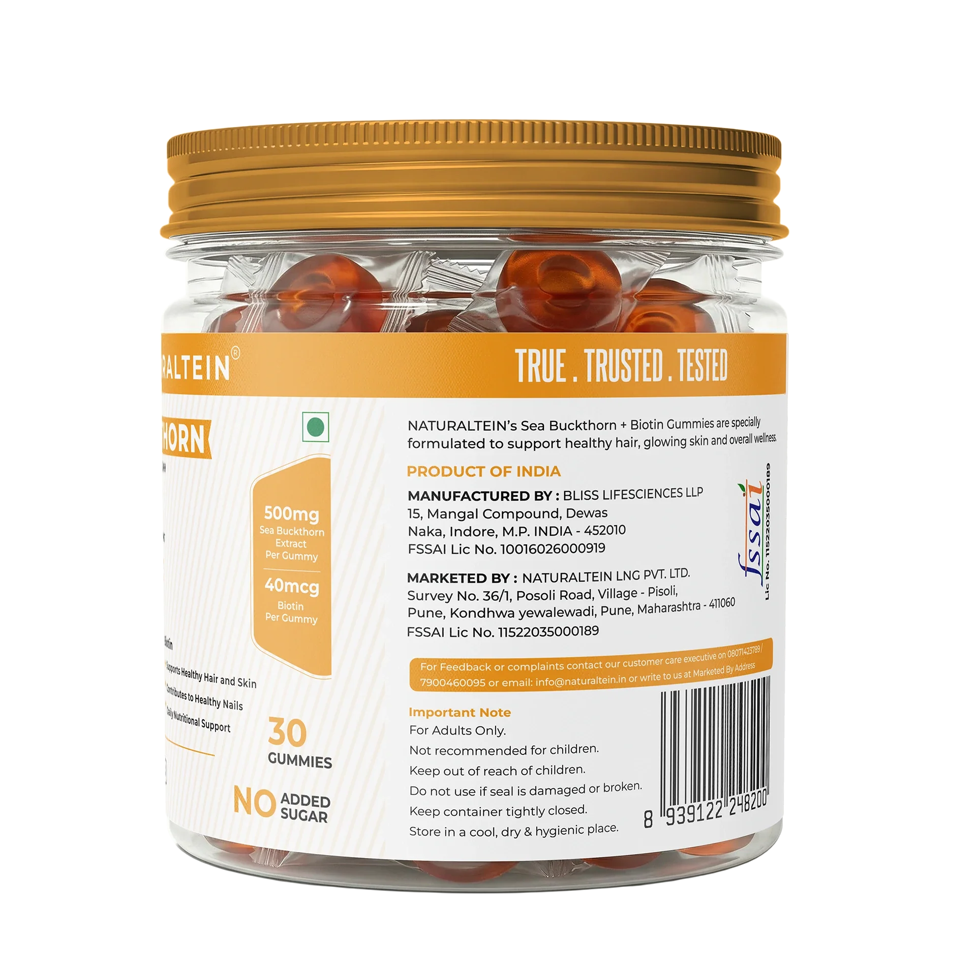Sea Buckthorn + Biotin Gummies - Image 3