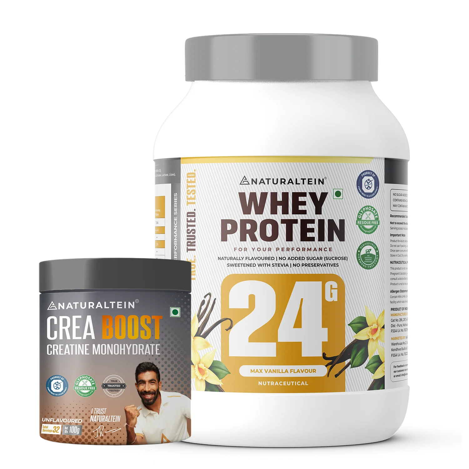 Super Deal – 100% Natural Whey Protein – Max (1 kg) + CREA BOOST Creatine Monohydrate - Image 38