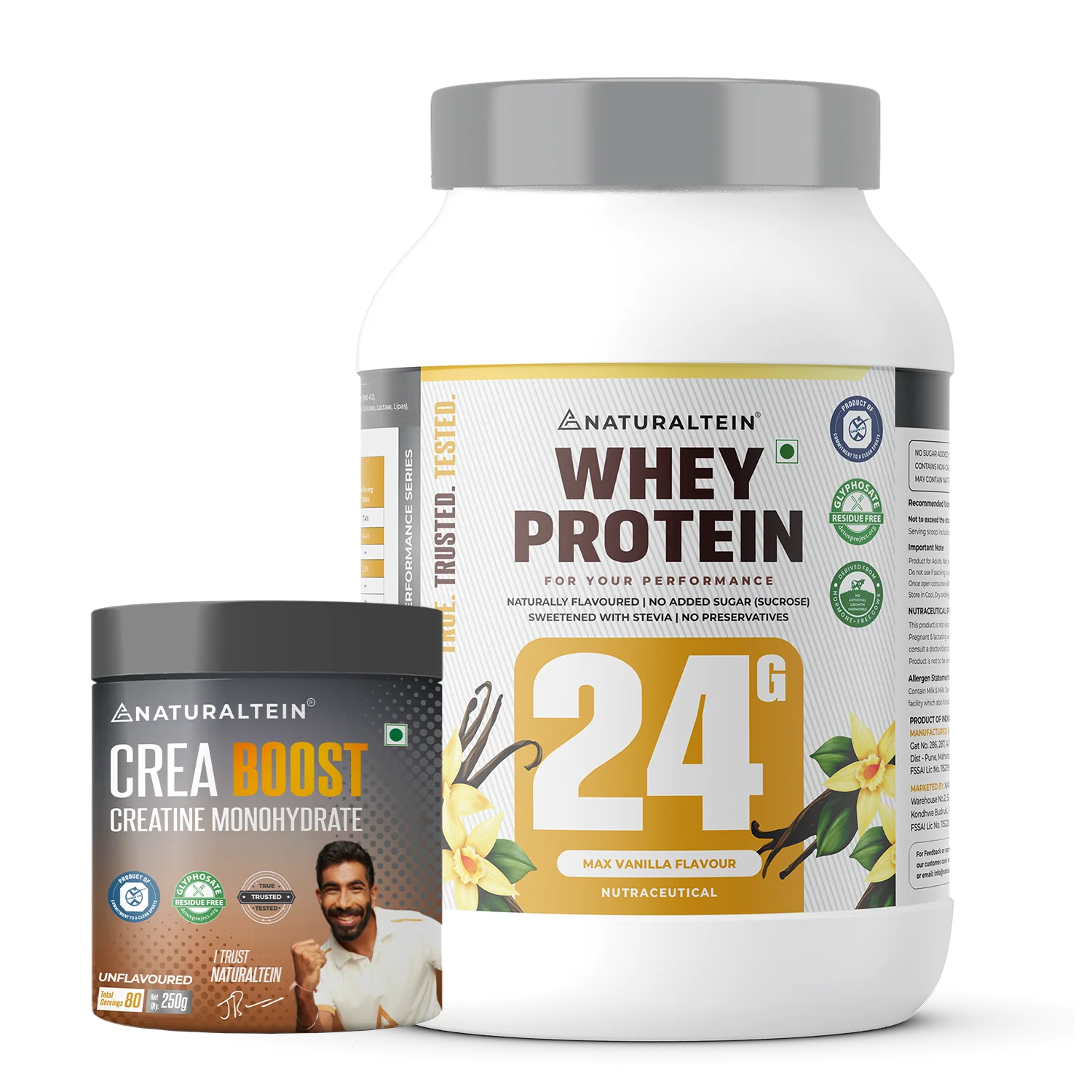 Super Deal – 100% Natural Whey Protein – Max (1 kg) + CREA BOOST Creatine Monohydrate - Image 39