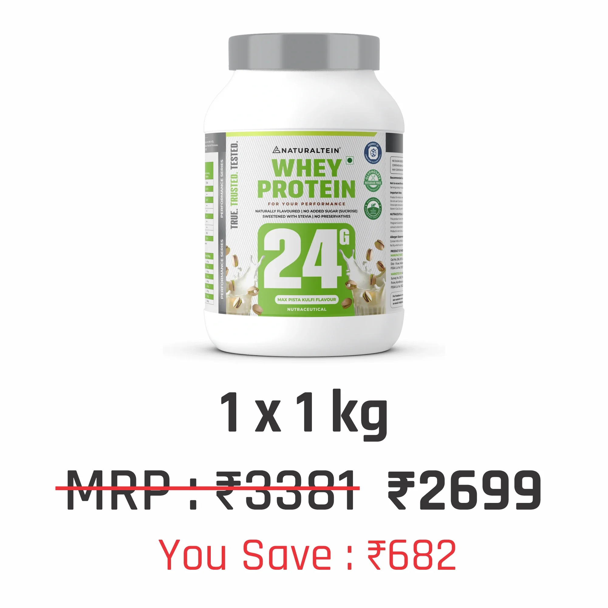 100% Natural Whey Protein Max - Image 160