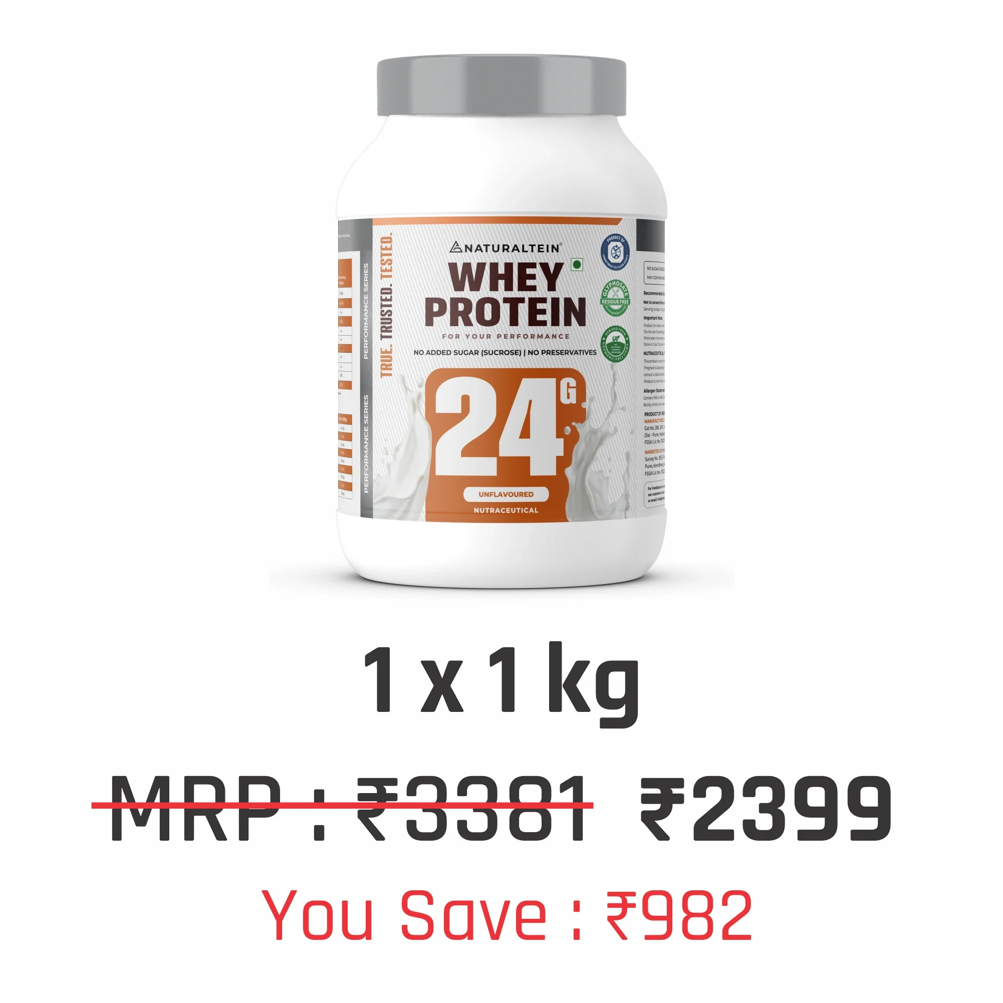 100% Natural Whey Protein Max - Image 168