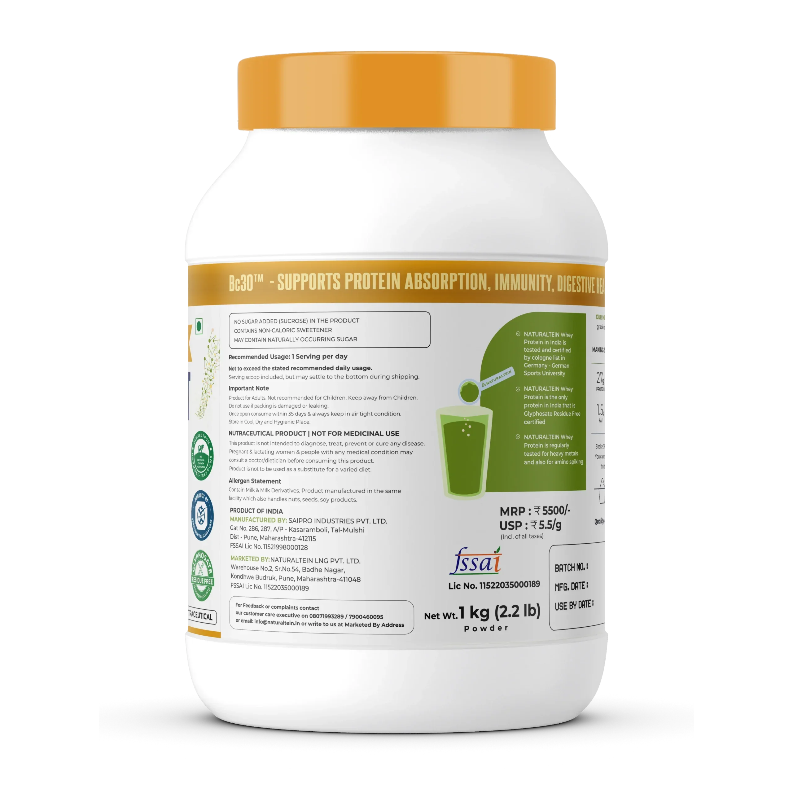 100% Natural Whey Protein ISO BOOST - Image 15