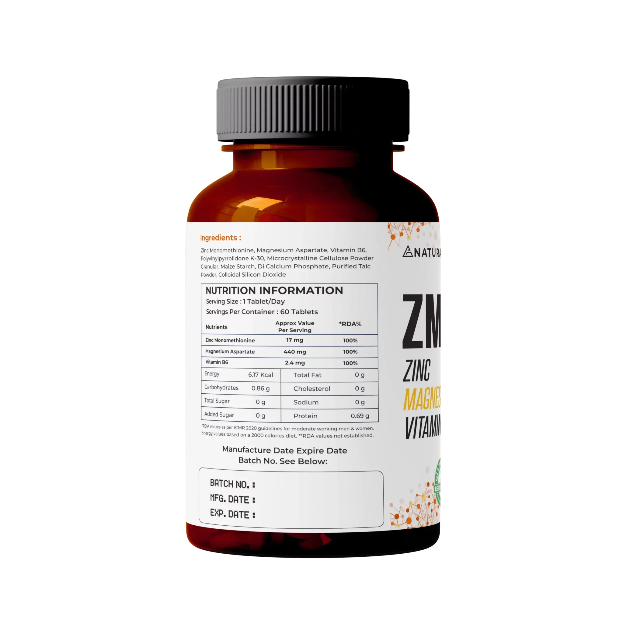 ZMA (Zinc Magnesium Vitamin B6) - Image 4